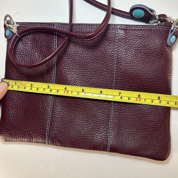 Gabs Bag Beyonce M Crossbody Bag Red Maroon Leather Purse - Picture 6 of 11
